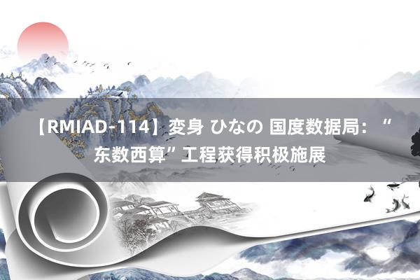 【RMIAD-114】変身 ひなの 国度数据局：“东数西算”工程获得积极施展