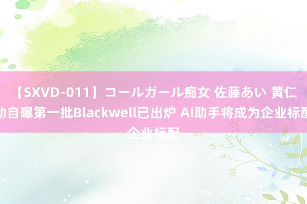 【SXVD-011】コールガール痴女 佐藤あい 黄仁勋自曝第一批Blackwell已出炉 AI助手将成为企业标配