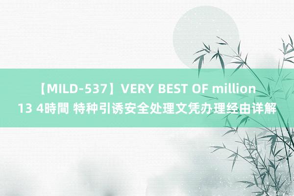 【MILD-537】VERY BEST OF million 13 4時間 特种引诱安全处理文凭办理经由详解