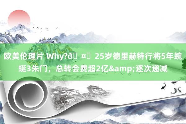 欧美伦理片 Why??25岁德里赫特行将5年蜿蜒3朱门，总转会费超2亿&逐次递减