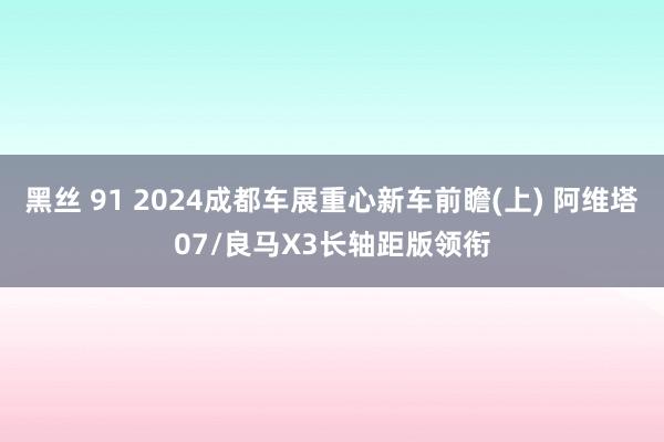 黑丝 91 2024成都车展重心新车前瞻(上) 阿维塔07/良马X3长轴距版领衔