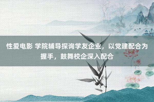 性爱电影 学院辅导探询学友企业，以党建配合为握手，鼓舞校企深入配合